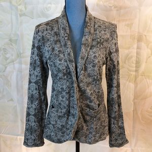 Ruff Hewn gray cotton-knit blazer